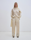 Phebe Cashmere Wool Leg Pants