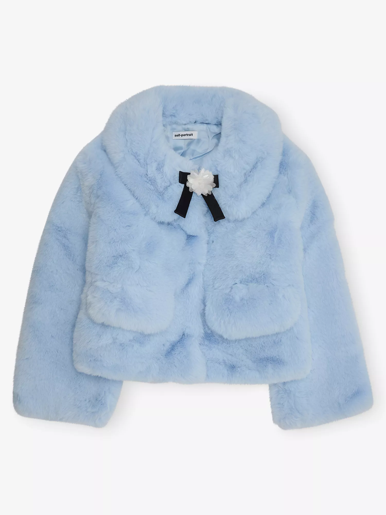 Faux Fur Bow Jacket