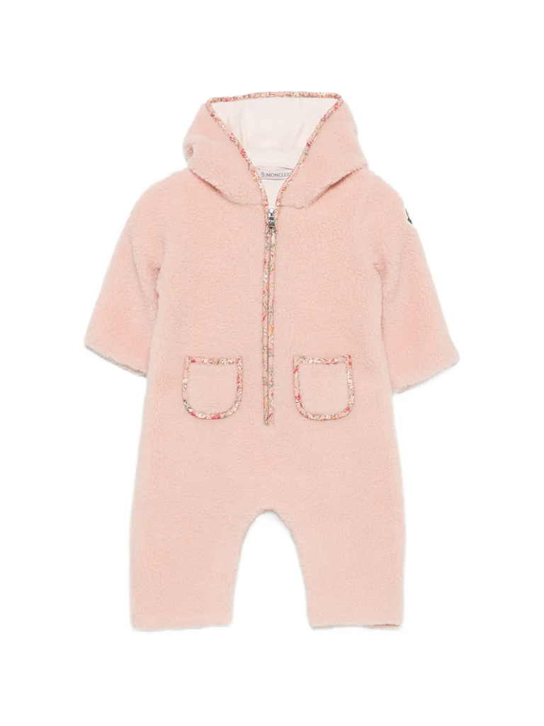 Teddy Fleece Hooded Romper