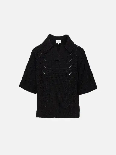 [101202] Kina Black T-shirt Knitted