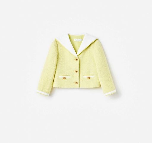 [102593] Yellow Boucle Jacket