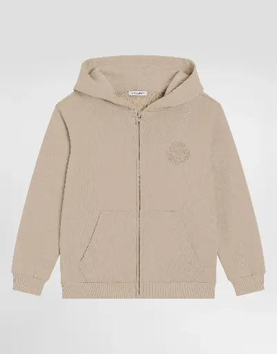 [102984] Hooded Cardigan Cappuccio Con Zip