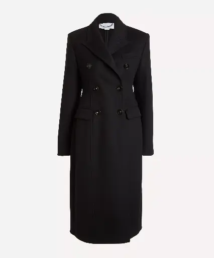 [102798] Double Face Coat in Black