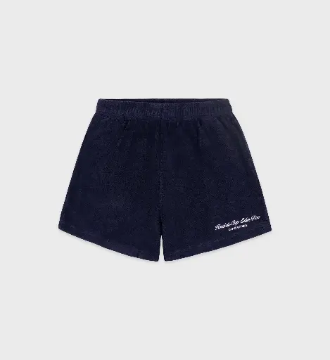 [103302] Eden Script Terry Short Dark Navy 