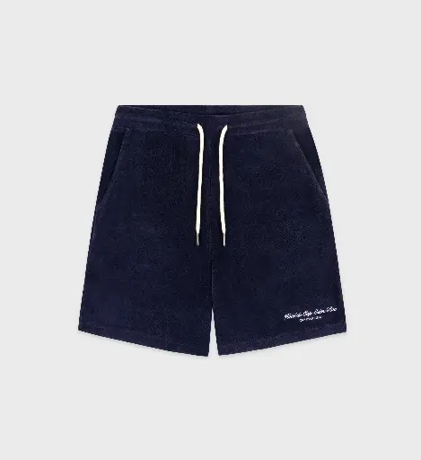 [103307] Eden Script Unisex Terry Short blue
