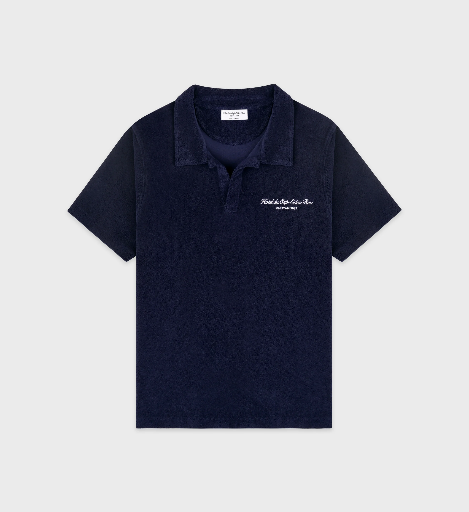 [103336] Eden Script Terry Polo Dark Navy