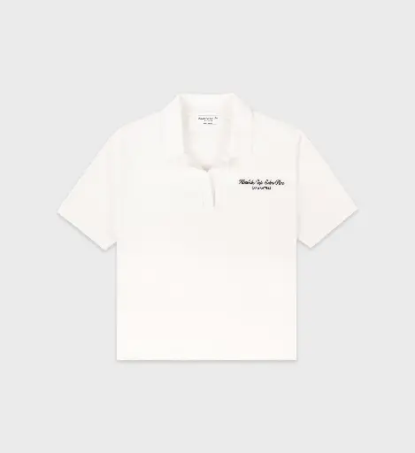 [103348] Eden Script Terry Polo White