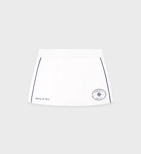 [103351] Eden Crest Court Skirt White