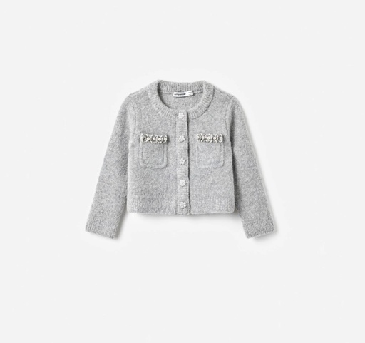 [103544] Grey Knit Cardigan