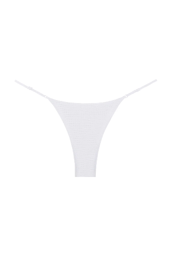 [103750] Luna Bottom In White Seersucker 