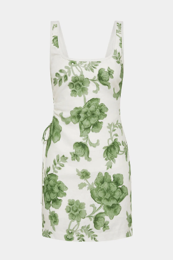 [103773] Gardella Cut Out Mini Dress- Frisa Print