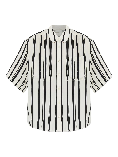 [103927] Coco Shirt - Ivory and Black Monogram Stripe 