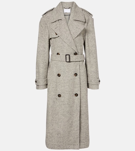 [104082] Herringbone Trench Coat