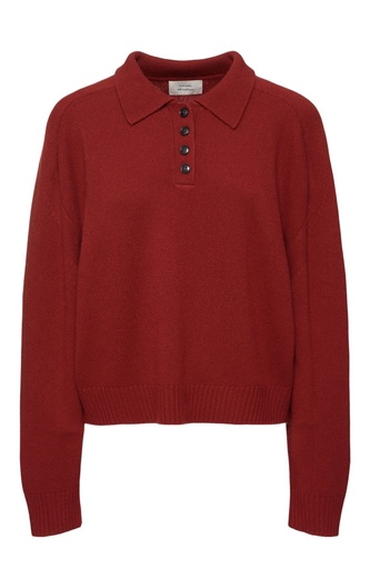 [104275] Homere LDS Polo Collar Sweater 