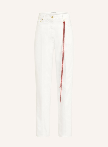 [104412] Trousers Naomi - Straight Leg Denim Washed White
