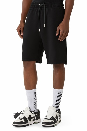 [104563] Scribble Diag Skate Sweatshor Black - White