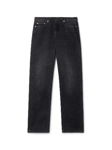 [104623] Script Logo Tapedred Jeans Vintage Black