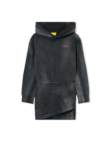 [104654] BOOKISH ACID HOODIE DRESS DARK GREY - FU