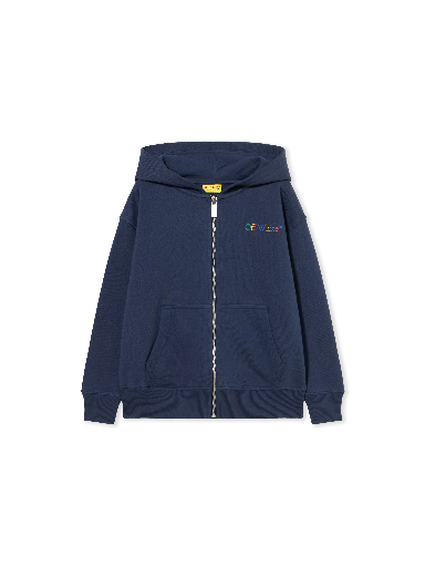 [104677] Bts Arrow Ruler Hoodie Zip Navy Blue - M