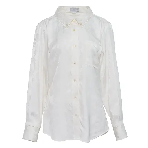 [107847] FLUID JACQUARD SHIRT BUTTON DOWN