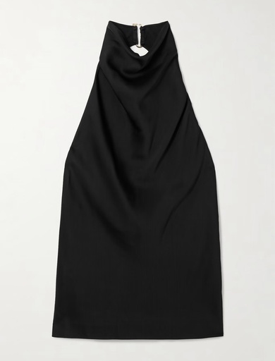 [107858] SATIN HALTERNECK TOP