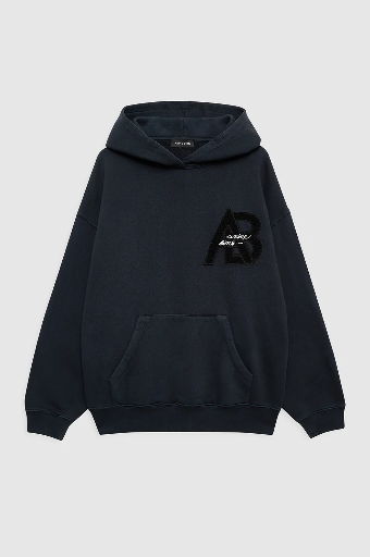 [108426] Jaci Hoodie Letterman - Vintage Black