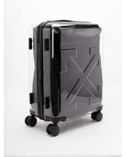 [108577] Quote Arrow Trolley Transparent - Black