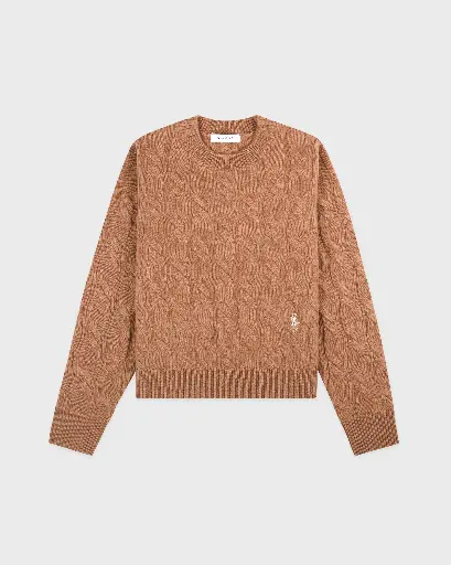[108899] SCR Cableknit Cashmere Sweater