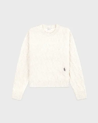 [108900] SCR Cableknit Cashmere Sweater