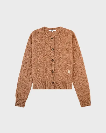 [108904] SCR Cableknit Cashmere Cardigan