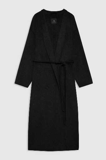 [109309] HUNTER COAT - DARK HEATHER GREY CASHMERE BLEND