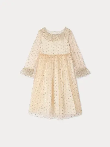 [109341] Robe habillée Junya en tulle avec doublure