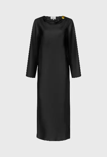 [109541] Zoya Draped Asymmetric Dress