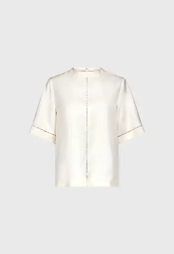 [109543] Havana Lace Detailed T- Shirt 