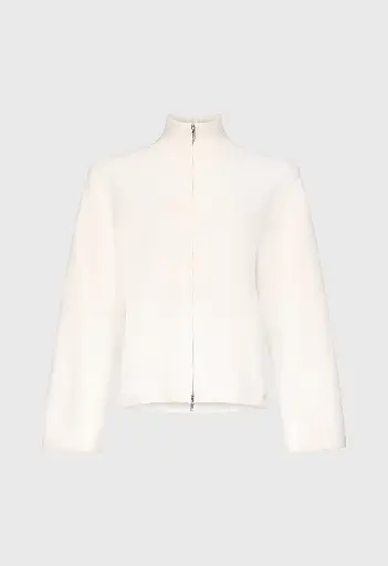 [109550] Gabi High - Neck Zipped Cardigan