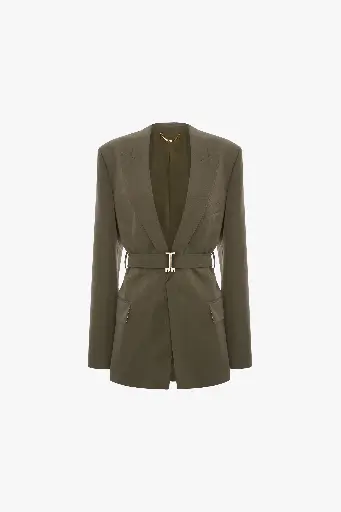 [109770] Belted Tailored Jacket