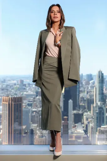 [109778] Wrap Detail Skirt