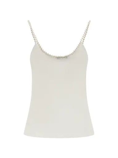 [109860] Pearl Embroidery Top