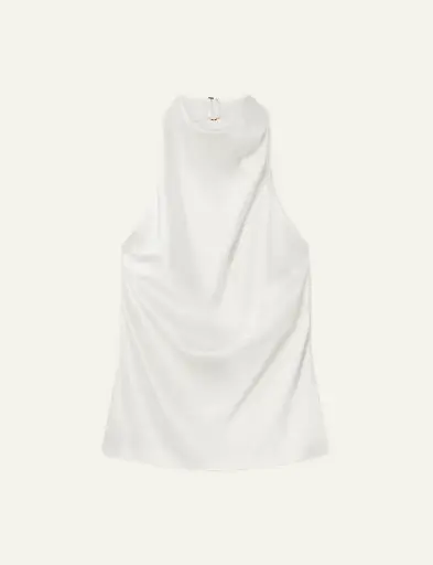 [109872] Satin Halterneck Top