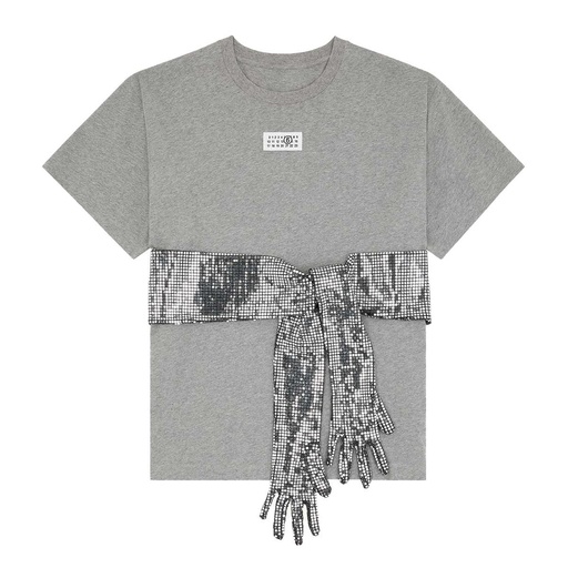 Cotton T-Shirt With Gloves