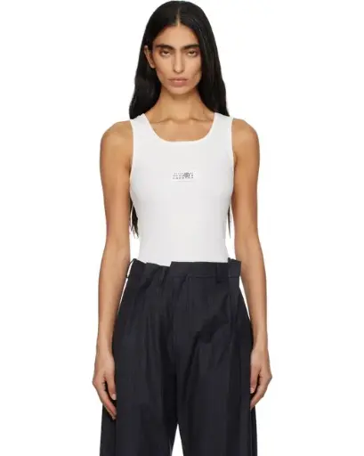 Ribbed Jersey Tank Top