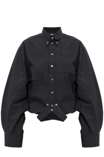 Mirror Effect Cotton Poplin Shirt