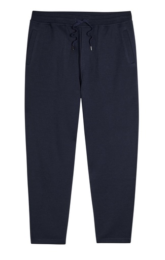 Cotton Cashmere And Silk French Terry Double Cloth Trousers