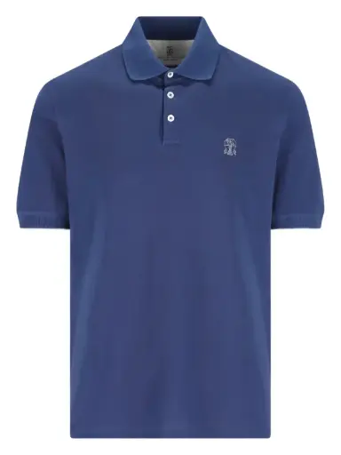 Cotton Piqué Polo Shirt With Logo