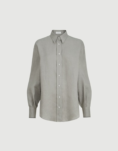 Linen Shirt With Monili