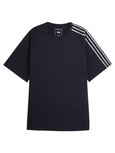 Y-3 Raw Edge 3-Stripes Short Sleeve Tee