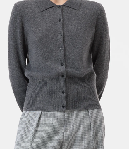 Cashmere Cardigan With Collar