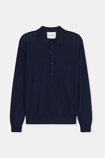Polo Jumper Made Of Wool