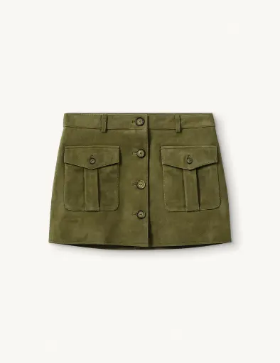 Suede Mini Skirt