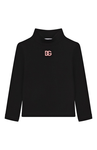 Interlock Turtleneck With DG Logo Embroidery